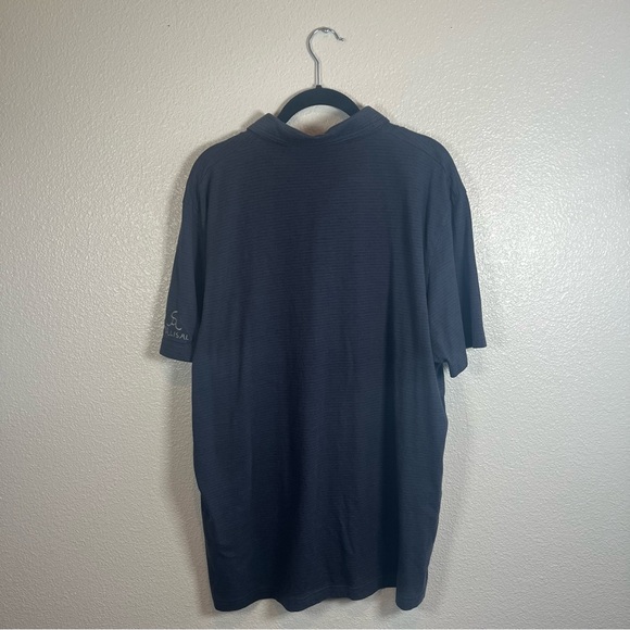 Travis Mathew Deep Navy Pinstriped Short Sleeve Golf Polo Mens XXL - Picture 6 of 6